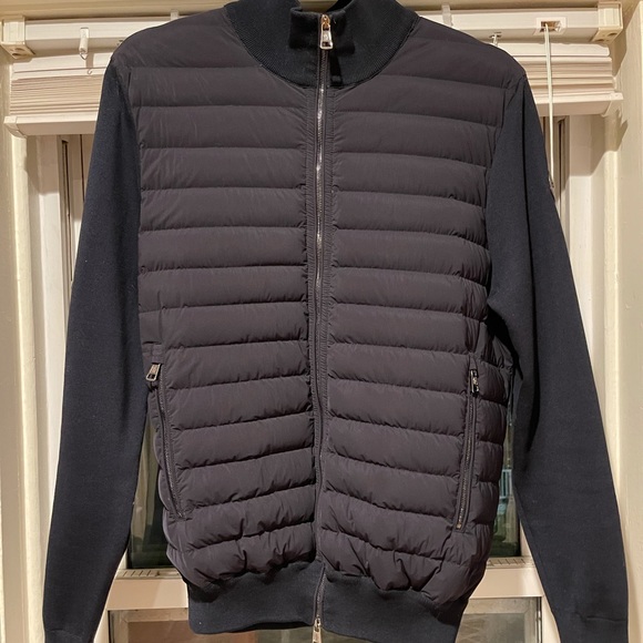 Moncler | Sweaters | Moncler Navy Cotton Cardigan | Poshmark
